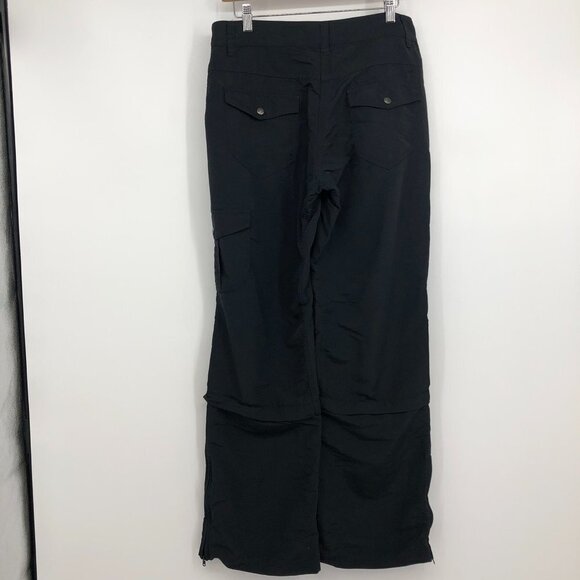 MEC Convertible Black Hiking pants zipper removable bottoms size 10 - Picture 3 of 14